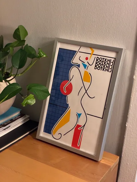 Minimalist Abstract Woman Framed Art