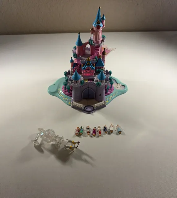 1995 Polly Pocket Disney Cinderella Enchanted Castle Playset