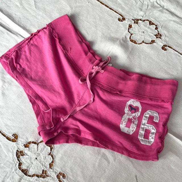 Victoria's Secret PINK Vintage 86 Shorty Size S Pink Fleece Shorts