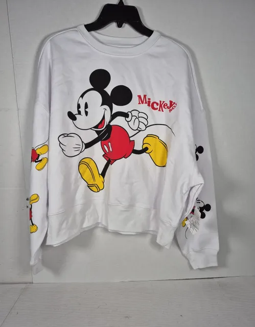 Disney Mickey Mouse & Co All Over Graphic Sweatshirt XS
