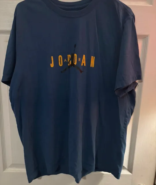 Jordan T-Shirt XL Blue Graphic Logo Tee