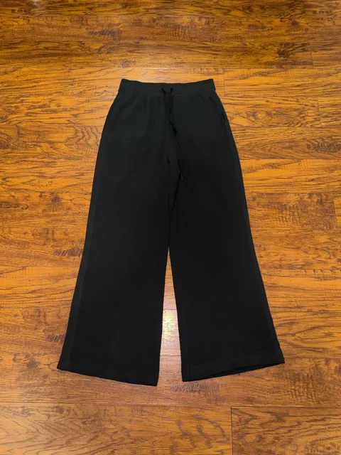Victoria's Secret Waffle Knit Lounge Pants Size S Black