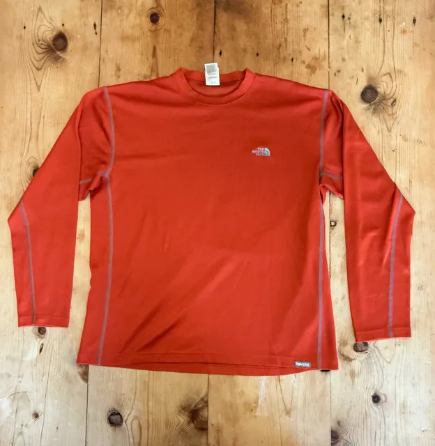 The North Face VaporWick Burnt Orange Long Sleeve Shirt - Size Large (L)