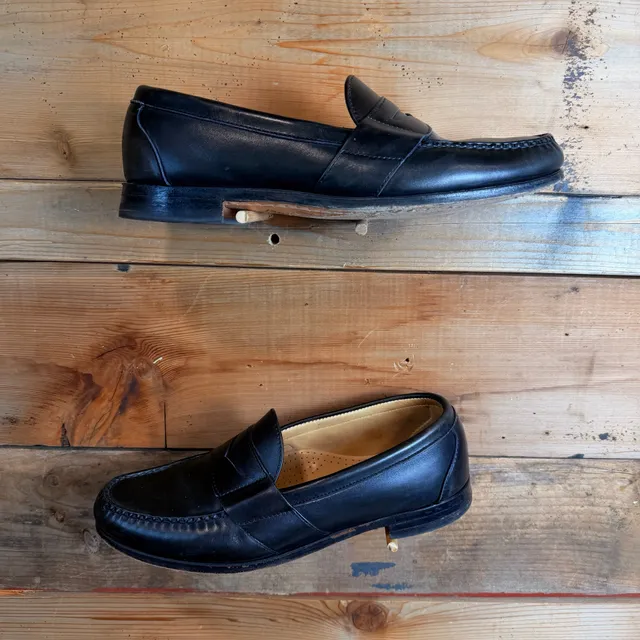 Allen Edmonds Cameron Penny Loafer Size 10 E Black Leather
