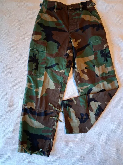 US Military Woodland Camouflage Cargo Pants