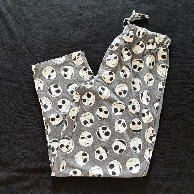 Disney The Nightmare Before Christmas Pajama Pants Size Large Gray