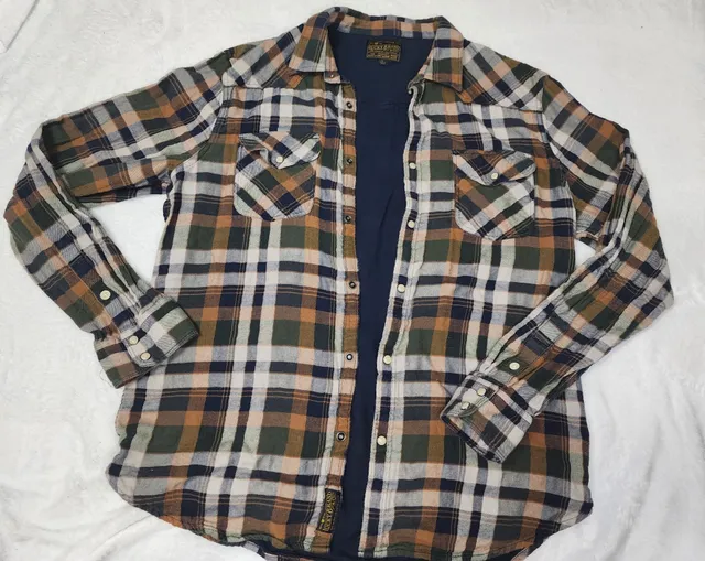 Lucky Brand Plaid Long Sleeve Button Down Shirt Size L