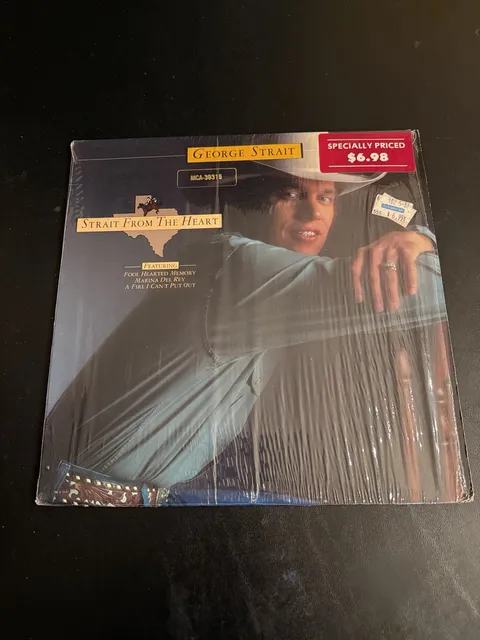 George Strait Strait From The Heart Vinyl LP Record