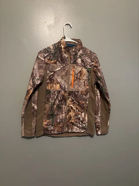 Field & Stream Camo Full Zip Jacket Youth LG RealTree