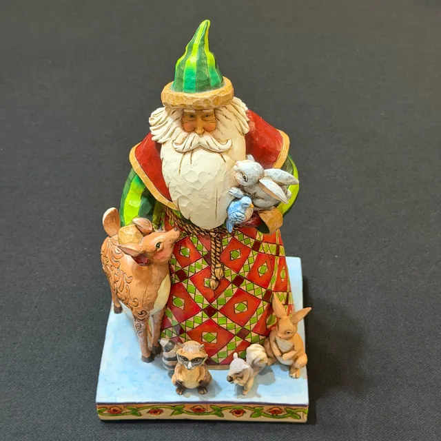 Jim Shore Heartwood Creek Woodland Christmas Santa Figurine 2006
