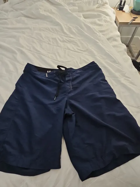 Hurley Board Shorts Size 38 Blue Surf Swim Trunks