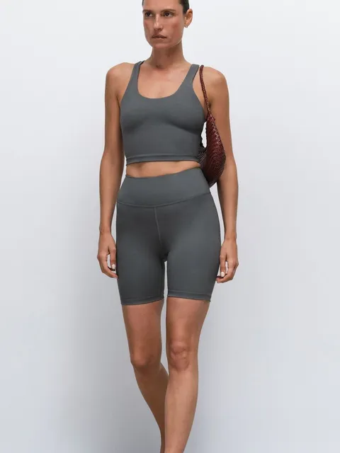 MATE the Label Organic Stretch Biker Short in Forest Size M