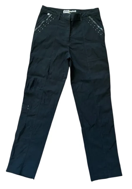 Jamie Sadock Pants Size 6 Black Studded Zip Pocket