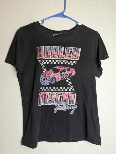 Racingcore Casualchic Hurley Nascar T-Shirt Graphic Print Racing Top