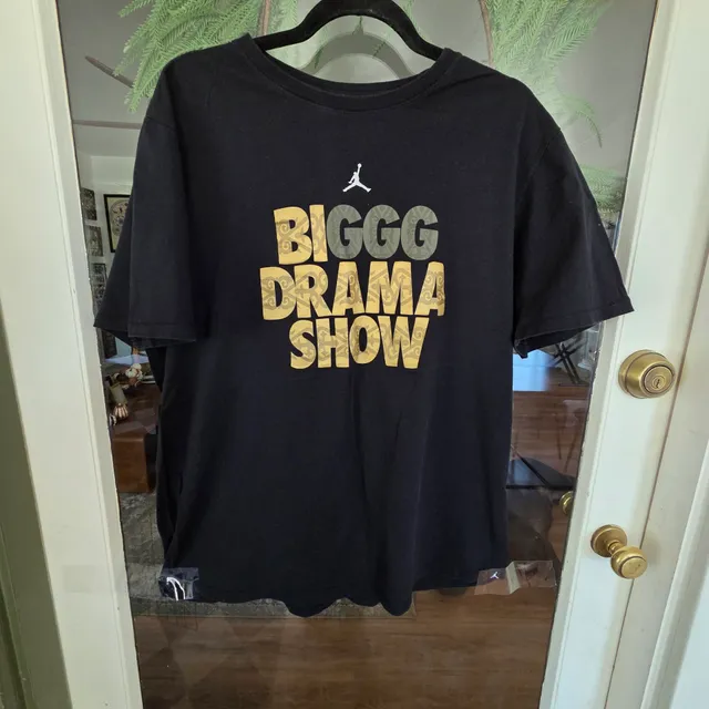 Jordan Bigg Drama Show T-Shirt Size XL Black