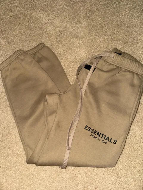Fear of God Essentials Fleece Sweatpants Tan