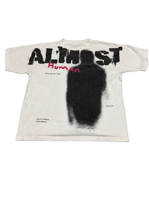 Almost Human Graphic T-Shirt White