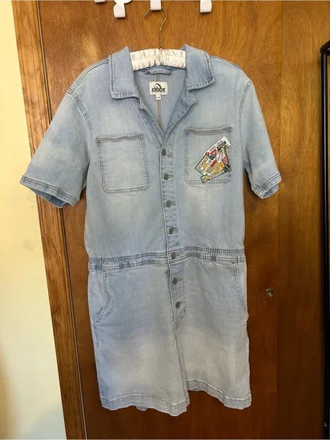 Vintage Y2K Jordache Denim Short Romper