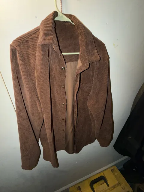 Brown Corduroy Button Down Shirt