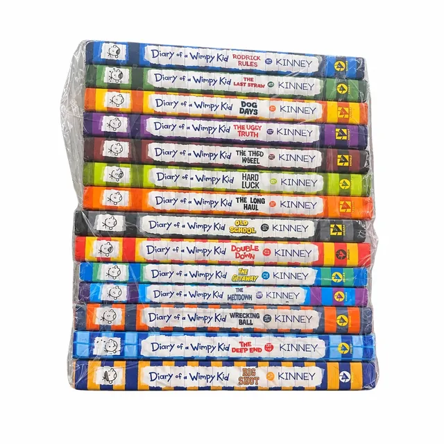 Diary of a Wimpy Kid Lot 14 Hardcover Books 2-16 Jeff Kinney Set