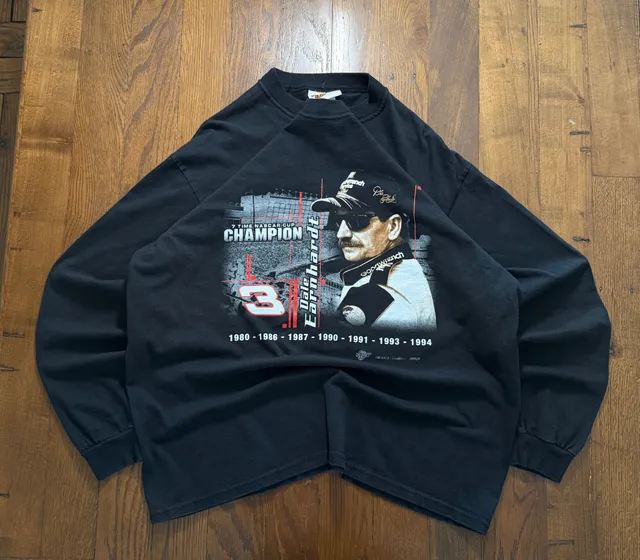 Winners Circle Dale Earnhardt Nascar Champion Long Sleeve Shirt Size XL