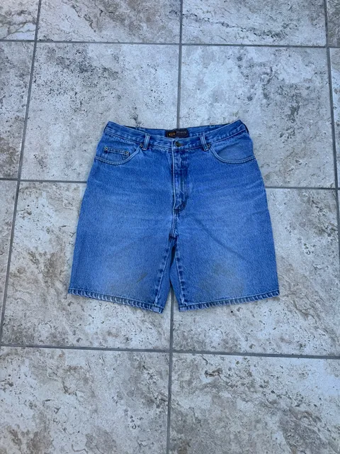 Route 66 Relaxed Fit Denim Shorts Size 38 Blue