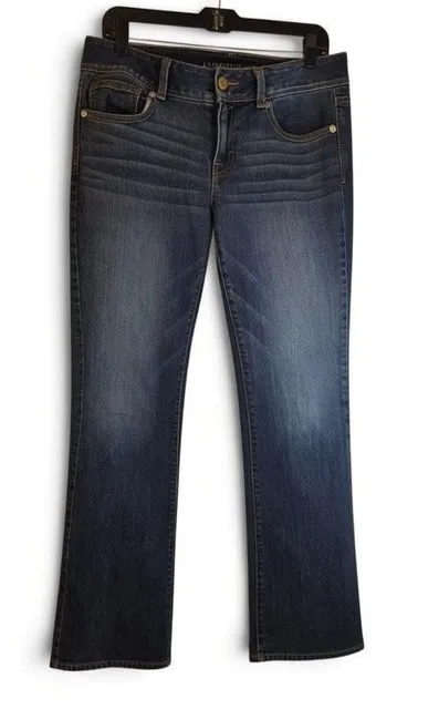 American Eagle Outfitters Kick Boot Jeans Size 10 Dark