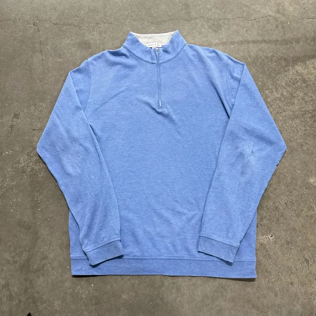 Peter Millar Quarter Zip Pullover Sweater Golf Performance Casual Medium