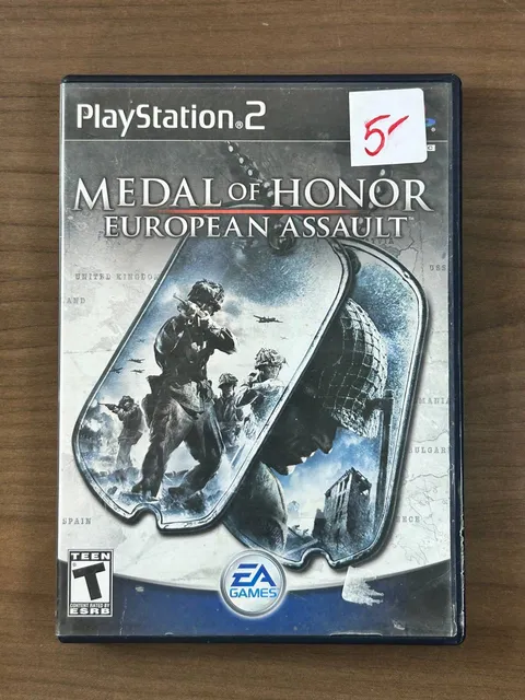 Medal of Honor European Assault PS2 PlayStation 2 2005 Disc Case Manual EA Games
