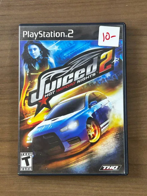 Juiced 2 Hot Import Nights PS2 PlayStation 2 2007 Complete CIB w/ Manual THQ