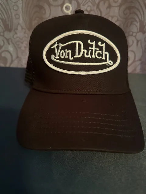 Von Dutch Trucker Hat Black Mesh Snapback