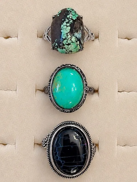 Pick 1 ✨ 17MM TURQUOISE STATEMENT RING