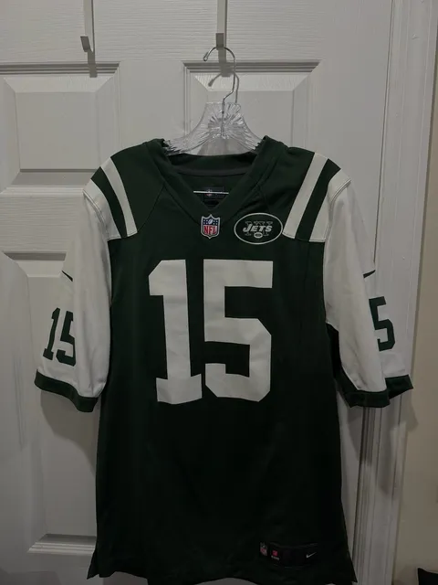 New York Jets NFL Jersey Nike Green #15 Brandon Marshall Size M