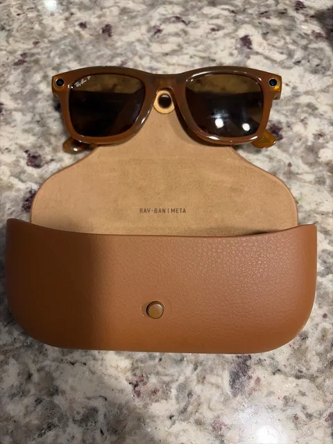 Ray-Ban Meta Wayfarer Smart Sunglasses Brown P