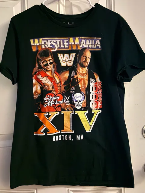 WWE WrestleMania XIV Stone Cold Steve Austin T-Shirt Size M Black