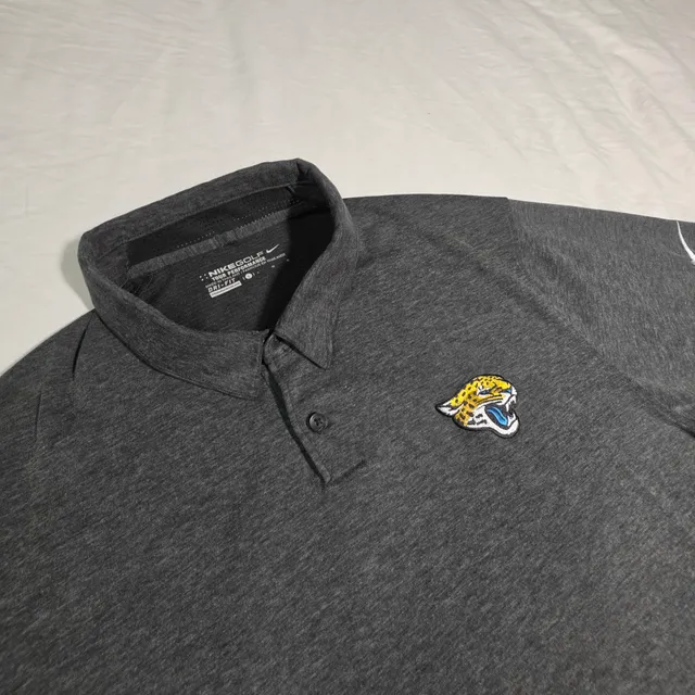 Nike Golf Jacksonville Jaguars Tour Performance Polo Size L Gray
