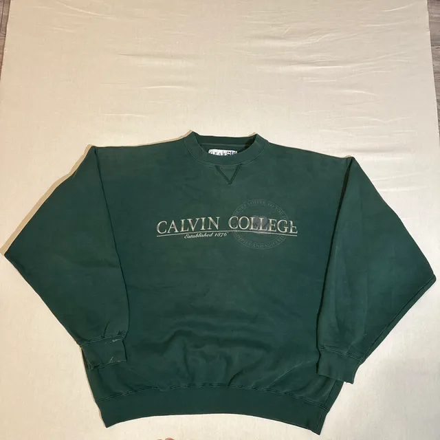 Vintage 1990s Calvin College Crewneck Sweatshirt Size XL