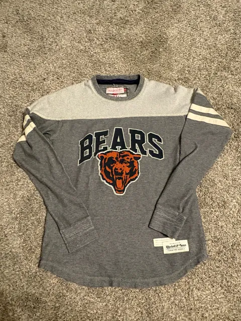 Mitchell & Ness Chicago Bears Long Sleeve Thermal Shirt Size Medium