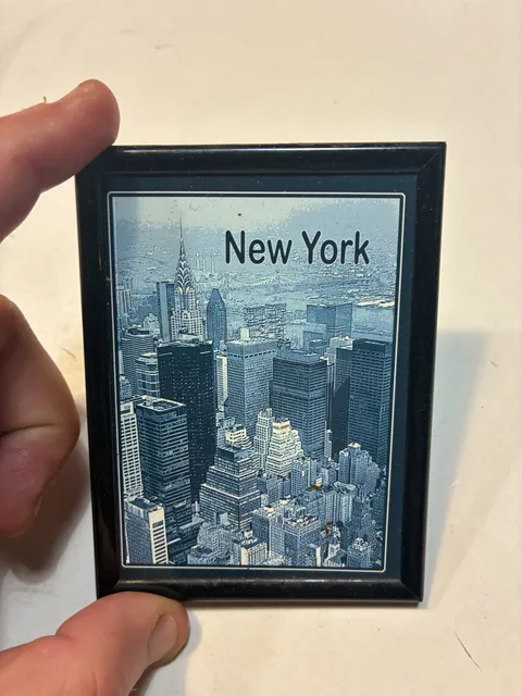 Vintage New York City Skyline Souvenir Fridge Magnet