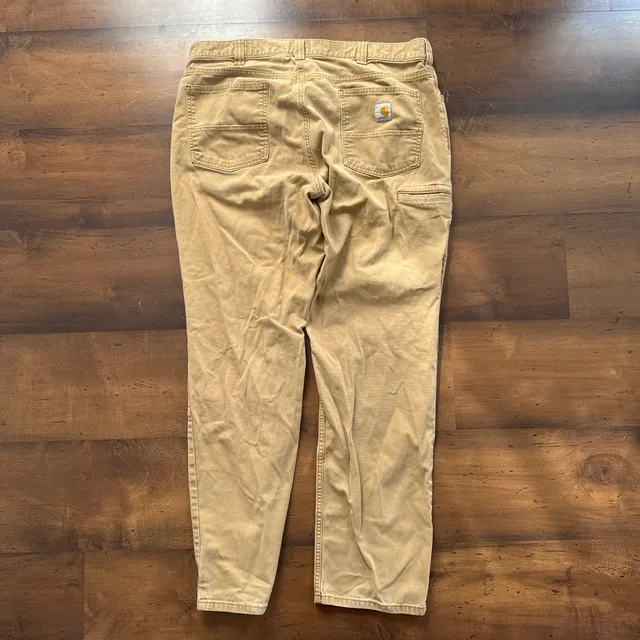 Carhartt Canvas Utility Pants Tan Size 34x30