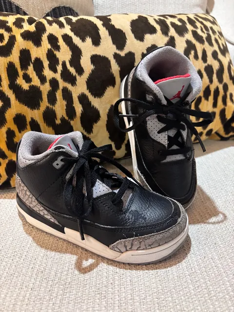 Jordan 3 Retro Black Cement Toddler Shoes