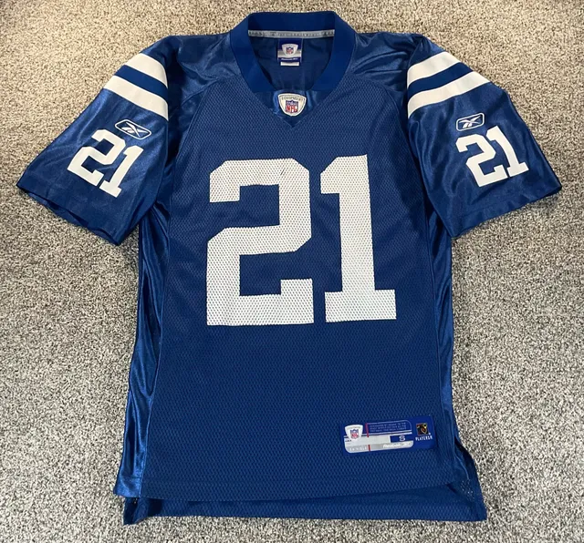 Vintage ON FIELD Reebok NFL Equipment Bob Sanders #21 Jersey Size S Blue