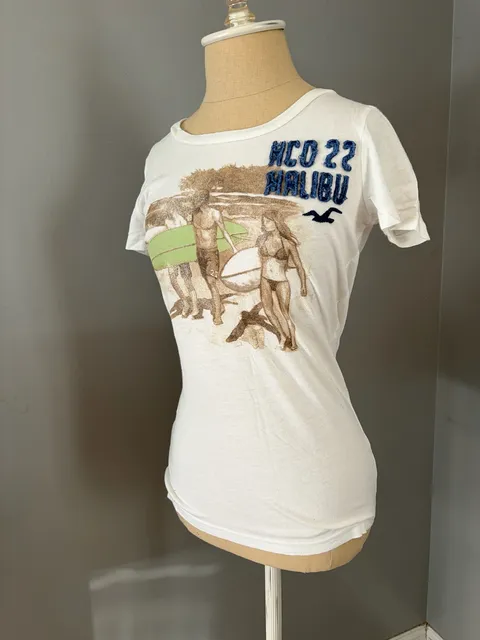 Hollister Malibu Graphic T-Shirt White