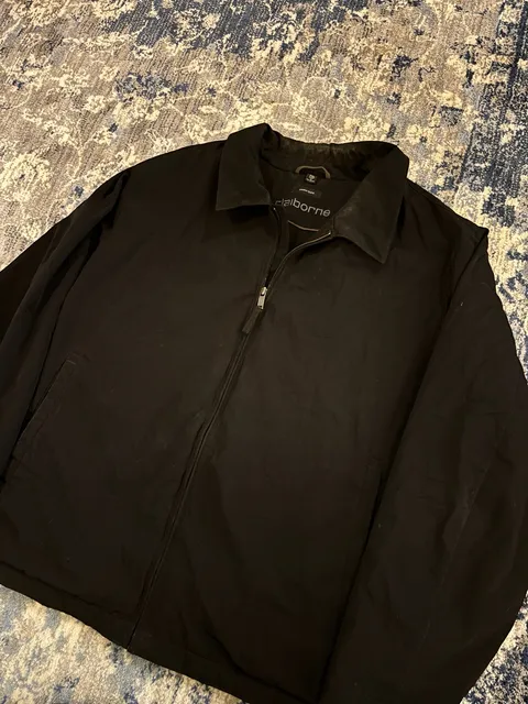 Claiborne Foam Tech Jacket Size XXL Black