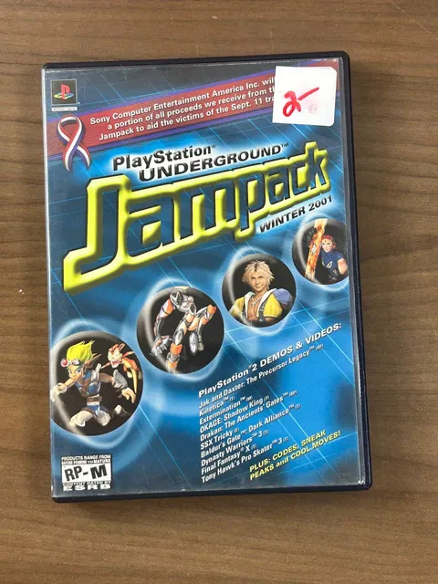 2 Jampack Winter 2001 PS2 PlayStation 2 Demo Disc Complete CIB w/ Manual Sony
