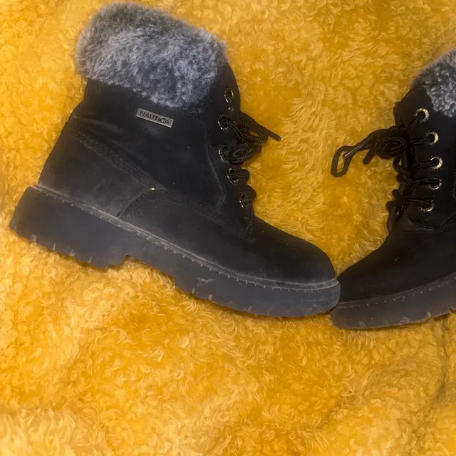 Nautica - Ice Ridge - Toddler Boys Size 6 - Faux Fur Lined Boots - Black