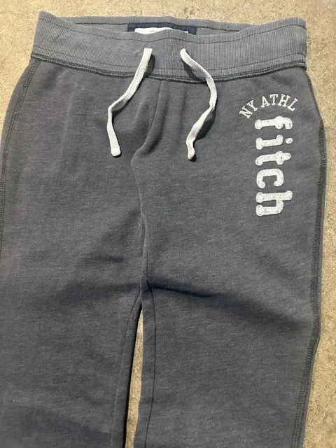 Vintage Abercrombie & Fitch Spellout Embroidered Sweatpants