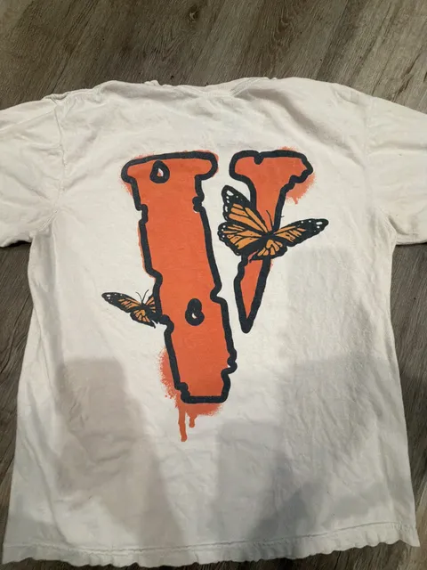 Vlone x Juice WRLD Butterfly T-Shirt Size L White