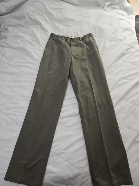 Orvis Pants Size 34 Olive Green Cotton Chinos