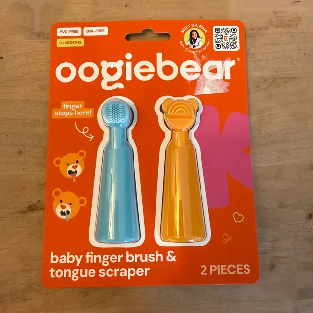 Oogiebear Baby Finger Brush And Tongue Scraper